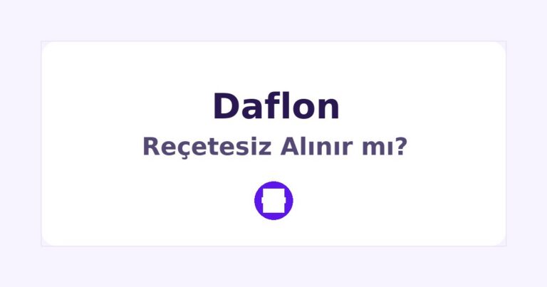 Daflon Reçetesiz Alınır mı