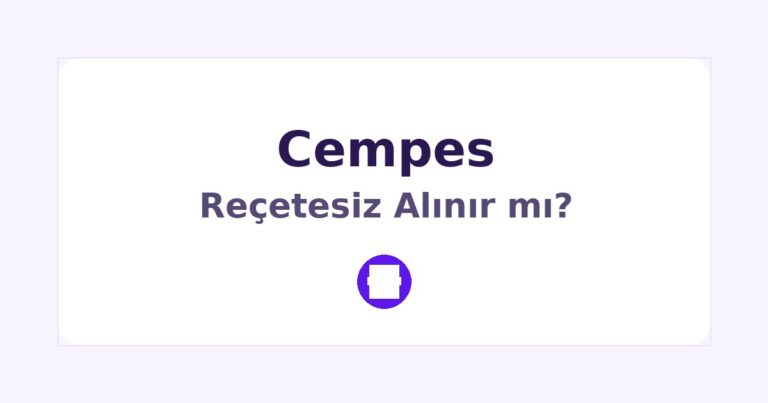 Cempes Reçetesiz Alınır mı