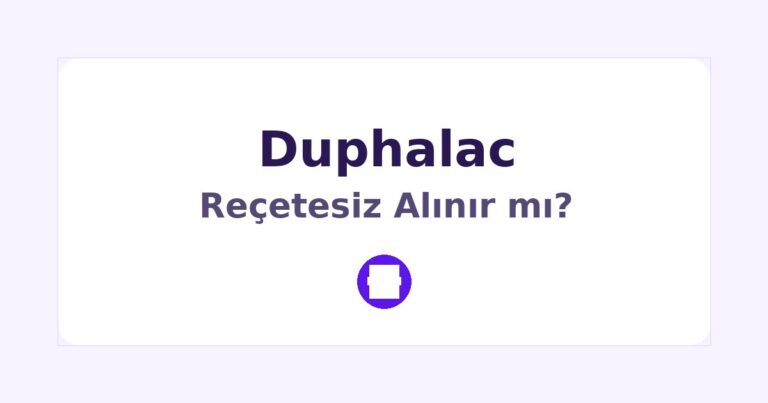 Duphalac Reçetesiz Alınır mı