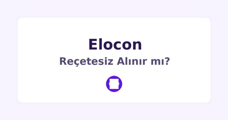 Elocon Reçetesiz Alınır mı