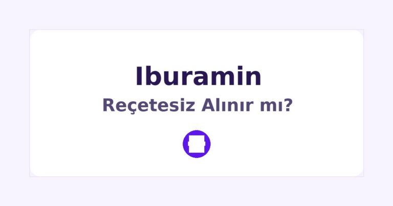 Iburamin Reçetesiz Alınır mı