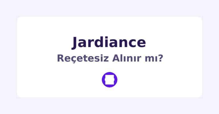 Jardiance Reçetesiz Alınır mı