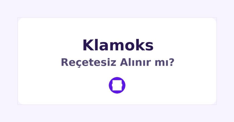 Klamoks Reçetesiz Alınır mı