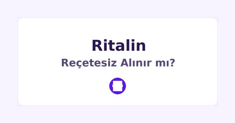 Ritalin Reçetesiz Alınır mı